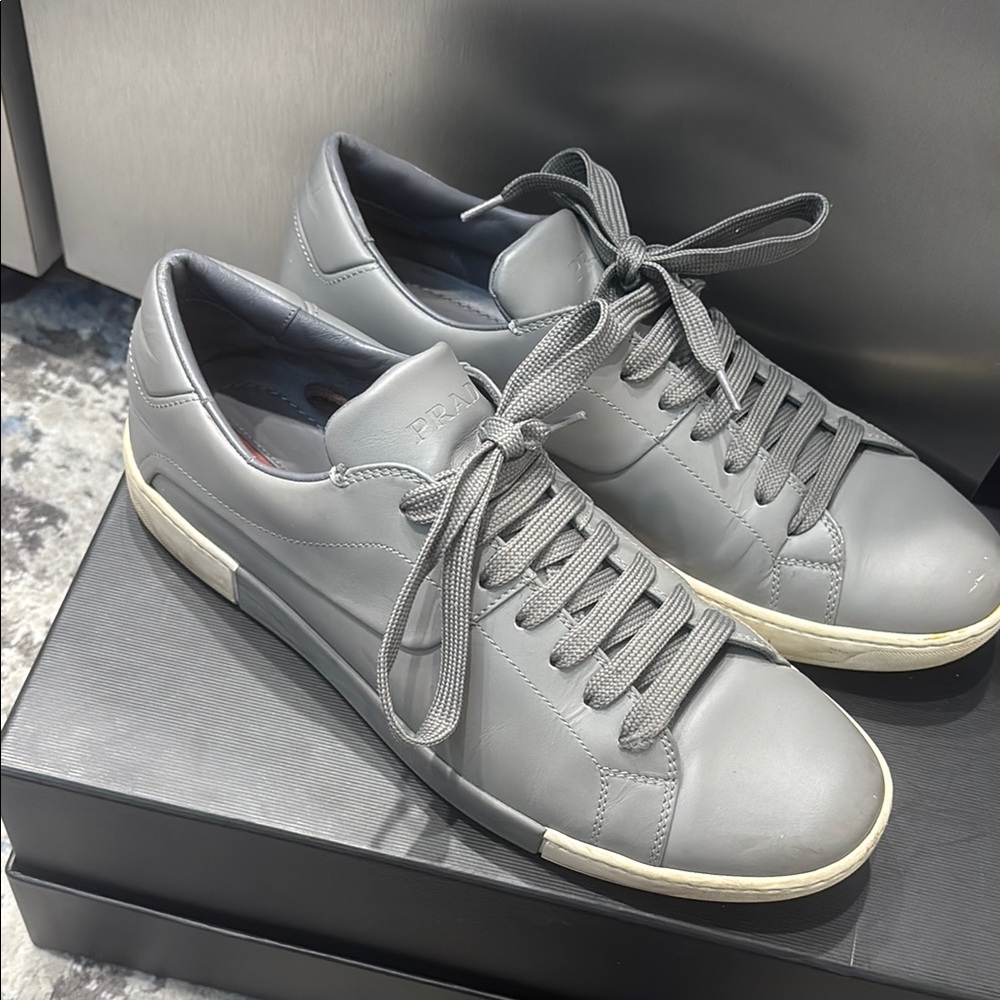 Prada Men's Gray Sneakers